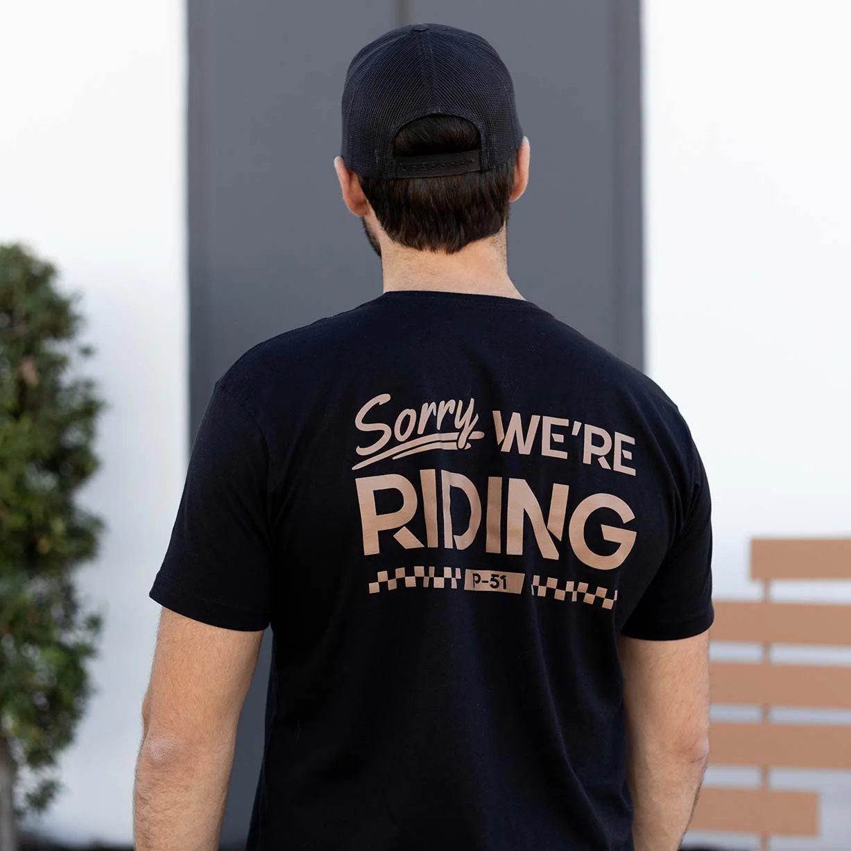 Sorry, We're Riding Tee - Image 8